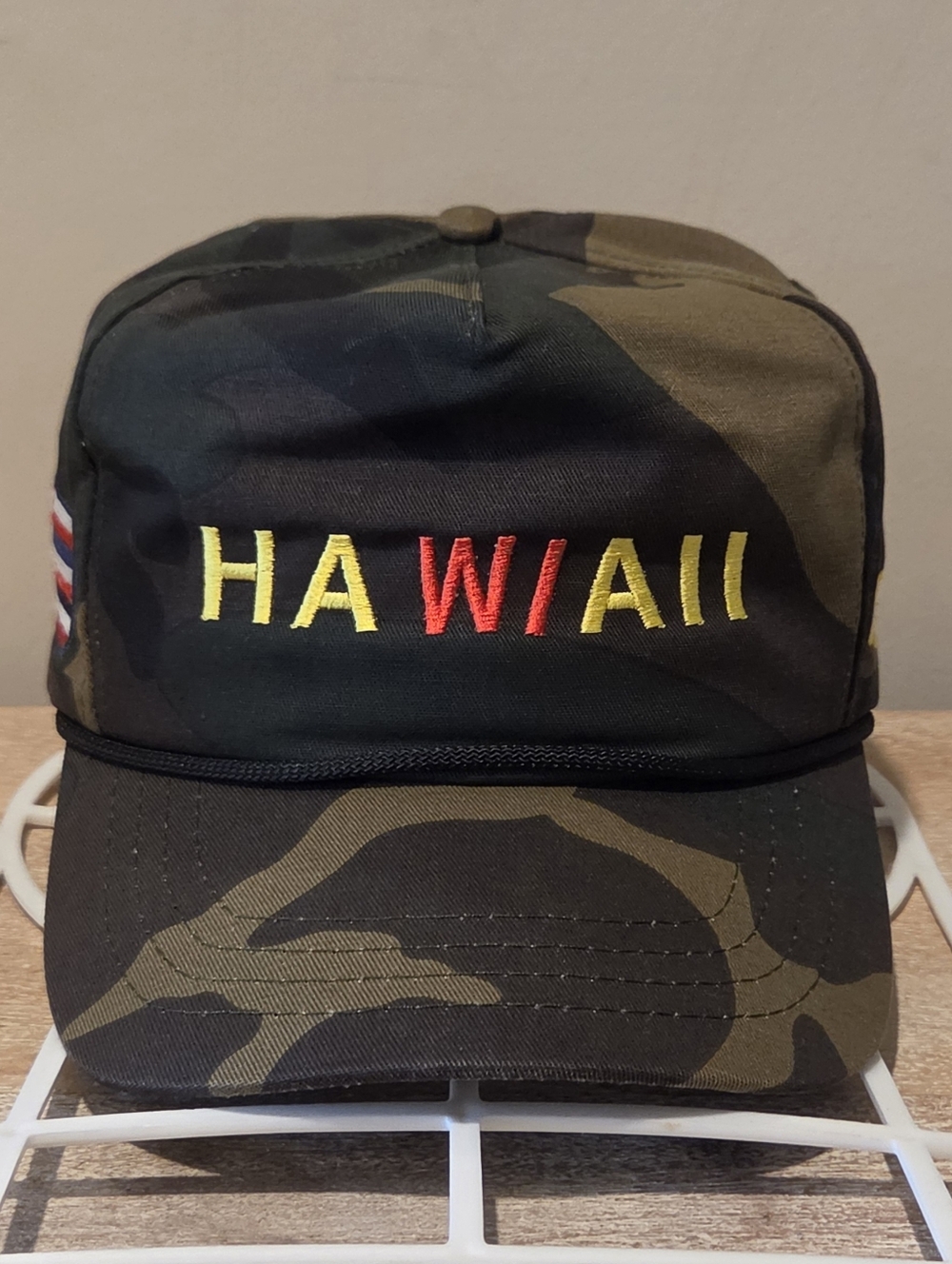 OutW/THEOLD Camouflage 5-Panel Hawaii Snapback Stayfront Hat - Made in the USA